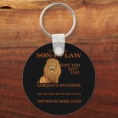 Aan mijn beste schoonzoon geef je een geweldige do sleutelhanger (Voorkant)