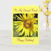 Aan mijn beste vriend, fijne verjaardag! kaart (Gele Bloem)
