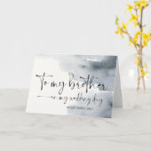 Aan mijn broer op huwelijksdag dank u bruid bruide kaart (Gele Bloem)