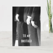 AAN MIJN BROER OP ZIJN TROUWDAG MET LIEFDE KAART (Voorkant)