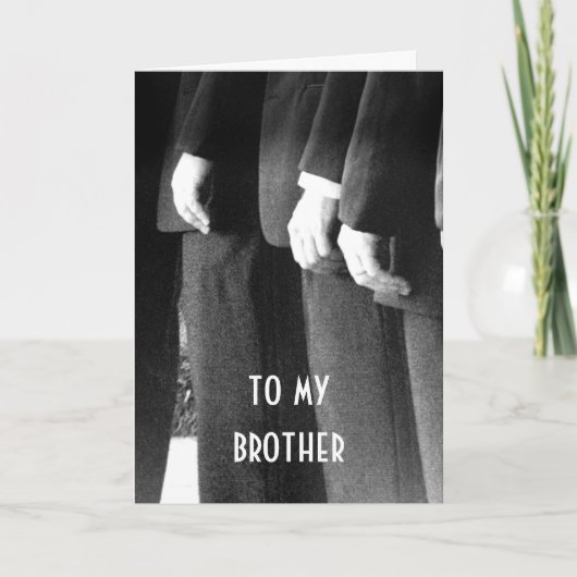 AAN MIJN BROER OP ZIJN TROUWDAG MET LIEFDE KAART (Voorkant)