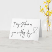 Aan mijn broertje op jullie trouwdag Kaart (Gele Bloem)