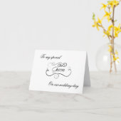 Aan Mijn Bruidegom op Huwelijk Dag Notecards Kaart (Gele Bloem)