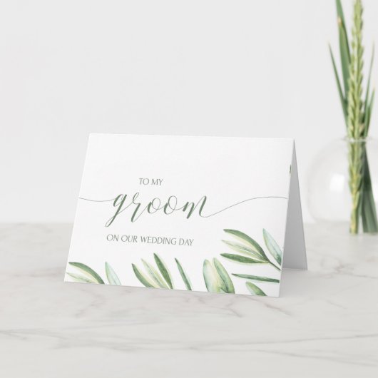 Aan mijn bruidegom op onze trouwdag Kaart (Voorkant)