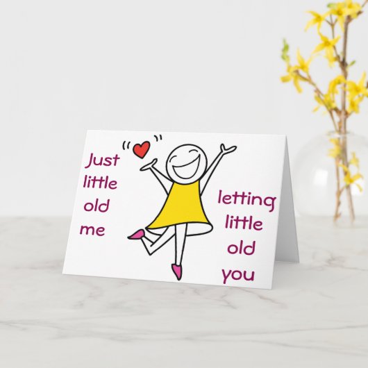 AAN MIJN BRUIDEGOM OP ONZE TROUWDAG-LIEFDE KLEINE  KAART (Gele Bloem)