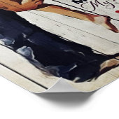 Aan mijn Cadeau van de vrouw | Cadeau liefdesoffer Poster (Hoek)