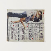 Aan mijn Cadeau van de vrouw | Cadeau liefdesoffer Wandkleed (Voorkant (horizontaal))