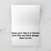 AAN MIJN "CLASSIC SON" OP VADERDAG KAART (Binnen)