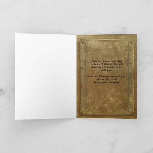 'Aan mijn critici' Verjaardag Kaart (Binnen)