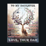 Aan mijn Deer Daughter Gift, Daughter Birthday Gif Flyer<br><div class="desc">Aan mijn Deer Daughter Gift,  Daughter Birthday Gift</div>