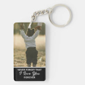 Aan mijn dochter aangepaste foto en oprechte boods sleutelhanger (achterkant)