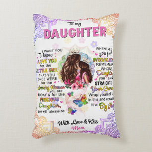 Aan mijn dochter Birthday Gift, Cute Mam Baby Gift Accent Kussen