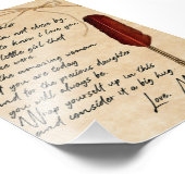 Aan mijn dochter Birthday Gift, Cute Mam Baby Gift Foto Afdruk (Hoek)