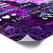 Aan mijn dochter Birthday Gift, Cute Mam Baby Gift Poster (Hoek)