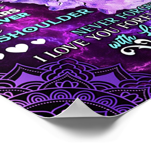 Aan mijn dochter Birthday Gift, Cute Mam Baby Gift Poster (Hoek)