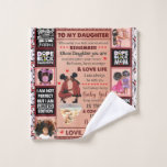 Aan mijn dochter Birthday Gift, Cute Mam Baby Gift Washandje<br><div class="desc">Aan mijn dochter Birthday Gift,  Cute Mam Baby Gift</div>