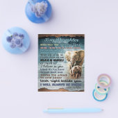 Aan mijn dochter, Cadeau voor kind, Brief aan doch Flyer (Enkel)