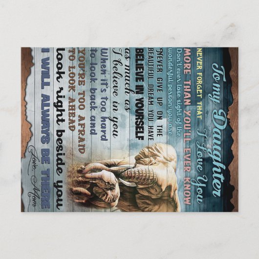 Aan mijn dochter Funny Gift | Cadeau gezin Aankondigingskaart (Voorkant)