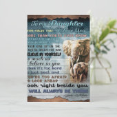 Aan mijn dochter Funny Gift | Cadeau gezin Feestdagenkaart (Staand voorkant)