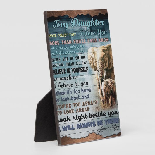 Aan mijn dochter Funny Gift | Cadeau gezin Fotoplaat (Zijkant)