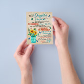 Aan mijn dochter Gift, Butterfly Lover, Sunflower  Flyer (Hand)