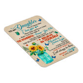 Aan mijn dochter Gift, Butterfly Lover, Sunflower  Magneet (Rechterzijde)