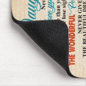 Aan mijn dochter Gift, Butterfly Lover, Sunflower Muismat (Hoek)