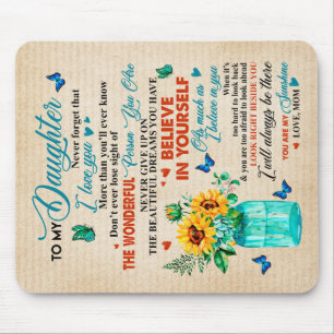 Aan mijn dochter Gift, Butterfly Lover, Sunflower Muismat