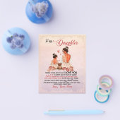 Aan mijn dochter Gift, dochter en mam, liefdesbrie Flyer (Enkel)