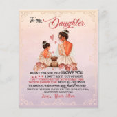 Aan mijn dochter Gift, dochter en mam, liefdesbrie Flyer (Voorkant)