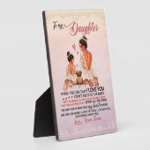 Aan mijn dochter Gift, dochter en mam, liefdesbrie Fotoplaat (Zijkant)