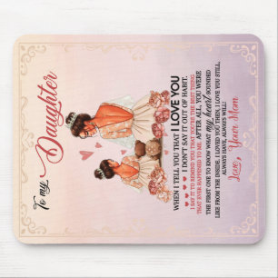 Aan mijn dochter Gift, dochter en mam, liefdesbrie Muismat