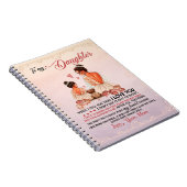 Aan mijn dochter Gift, dochter en mam, liefdesbrie Notitieboek (Rechterzijde)