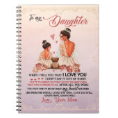 Aan mijn dochter Gift, dochter en mam, liefdesbrie Notitieboek (Voorkant)