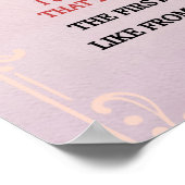 Aan mijn dochter Gift, dochter en mam, liefdesbrie Poster (Hoek)