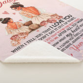 Aan mijn dochter Gift, dochter en mam, liefdesbrie Sherpa Deken (3/4)