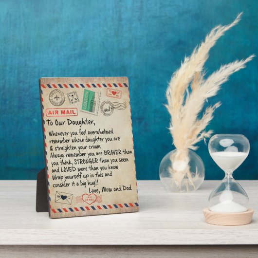 Aan mijn dochter Gift, liefdesbrief aan onze docht Fotoplaat (Zijkant)