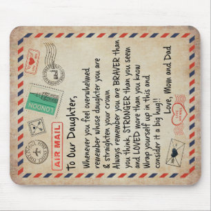 Aan mijn dochter Gift, liefdesbrief aan onze docht Muismat