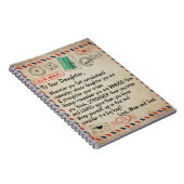 Aan mijn dochter Gift, liefdesbrief aan onze docht Notitieboek (Rechterzijde)