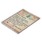 Aan mijn dochter Gift, liefdesbrief aan onze docht Notitieboek (Linkerzijde)