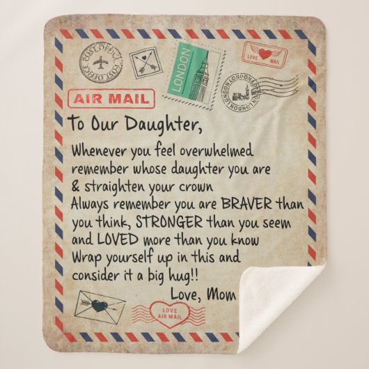 Aan mijn dochter Gift, liefdesbrief aan onze docht Sherpa Deken (Voorkant)