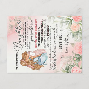 Aan mijn dochter Gift, liefdesbrief dochter en moe Briefkaart