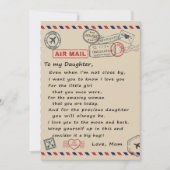 Aan mijn dochter Gift, liefdesbrief dochter en moe Feestdagenkaart (Voorkant)