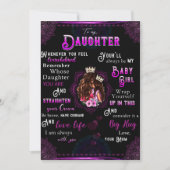 Aan mijn dochter Gift, liefdesbrief dochter en moe Feestdagenkaart (Voorkant)