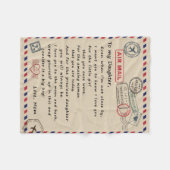 Aan mijn dochter Gift, liefdesbrief dochter en moe Fleece Deken (Voorkant (Horizontaal))