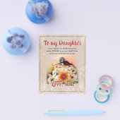 Aan mijn dochter Gift, liefdesbrief dochter en moe Flyer (Enkel)