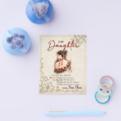 Aan mijn dochter Gift, liefdesbrief dochter en moe Flyer (Enkel)