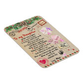 Aan mijn dochter Gift, liefdesbrief dochter en moe Magneet (Rechterzijde)