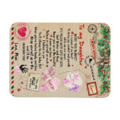 Aan mijn dochter Gift, liefdesbrief dochter en moe Magneet (Horizontaal)