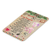 Aan mijn dochter Gift, liefdesbrief dochter en moe Magneet (Linkerzijde)